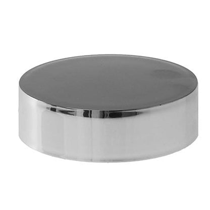 Glossy eBottles Silver Child-Resistant Smooth-Sided PE-Lined Cap | 53 mm