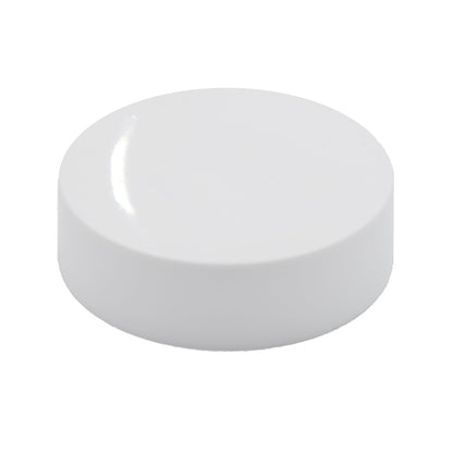 Glossy White eBottles Smooth Sided Child-Resistant PE-Lined Cap | 66 mm