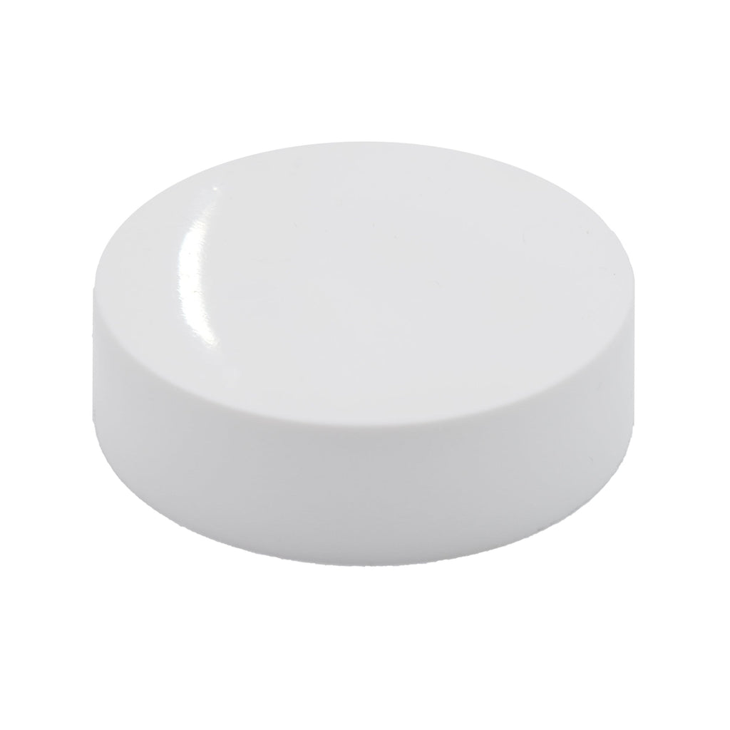 Glossy White / Single Unit (Less Than Box Qty) eBottles Smooth Sided Child-Resistant PE-Lined Cap | 66 mm