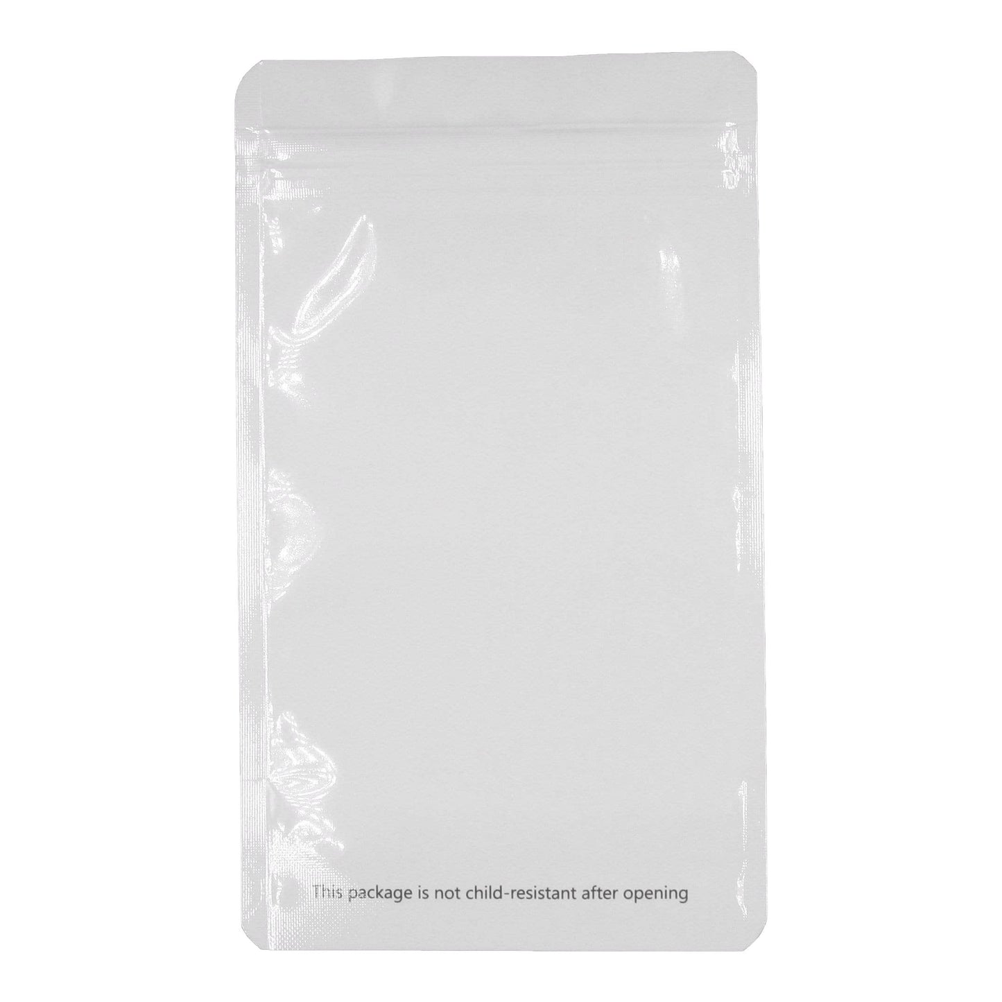 Glossy White / Single Unit (Less Than Pack Qty) Bag King Clear Front Mylar Bag (1/4th oz)