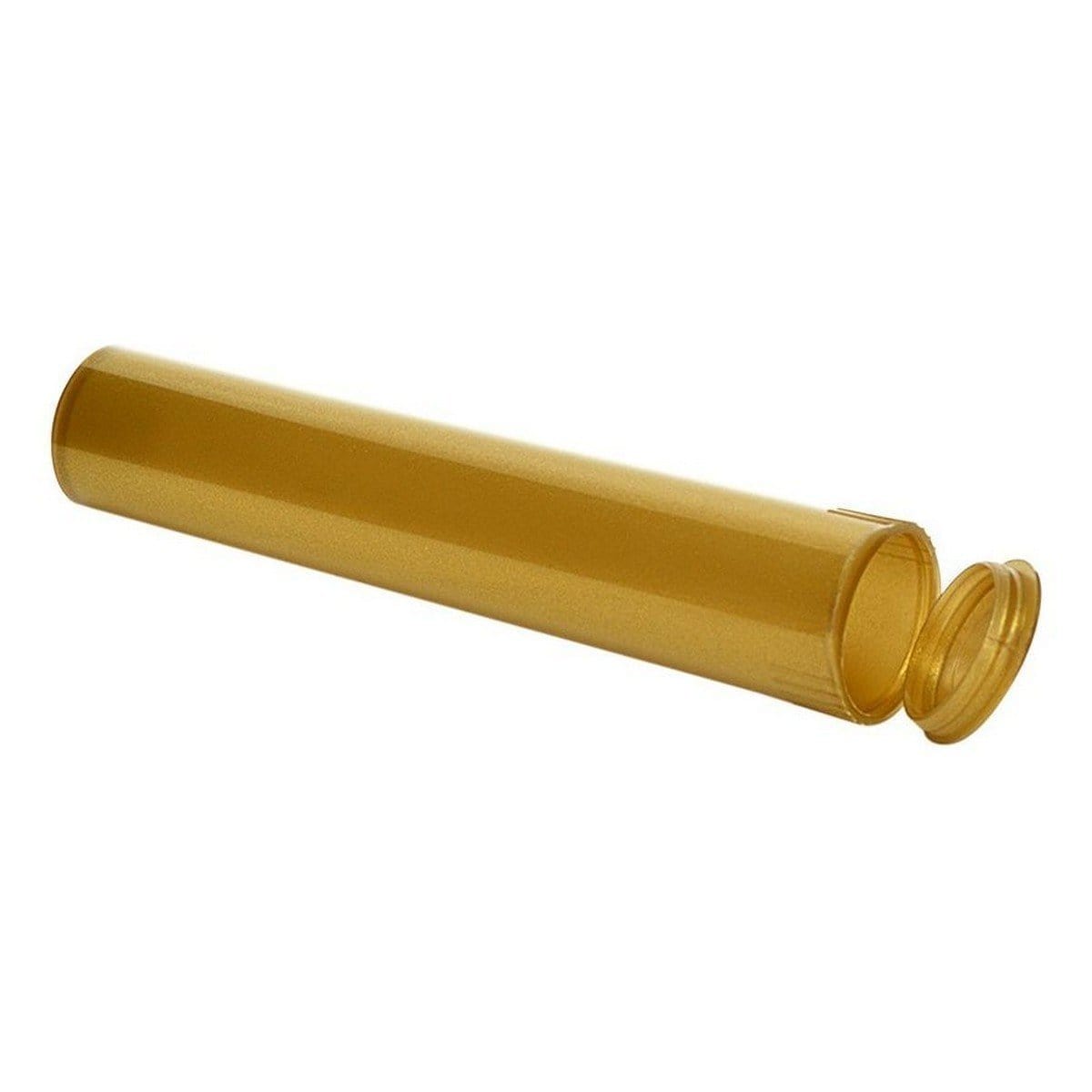 Gold / Single Unit (Less Than Box) Clearance Opaque Squeeze Top Child-Resistant Pre-Roll Tube | 116 mm