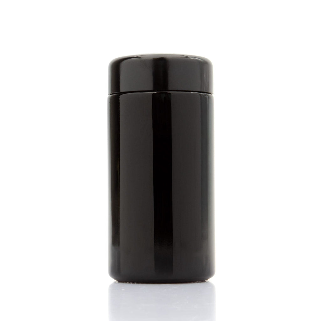 Grand Puff 100ml Violet Glass Jar with Matching Glossy Cap
