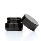 Grand Puff™ 5ml - 7ml Violet Glass Concentrate Jar with Matching Glossy Cap