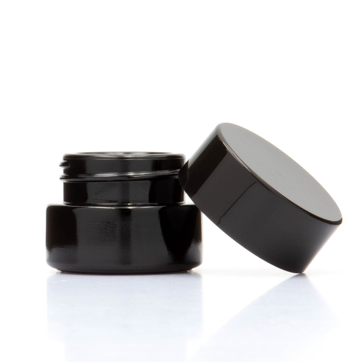Grand Puff™ 5ml - 7ml Violet Glass Concentrate Jar with Matching Glossy Cap