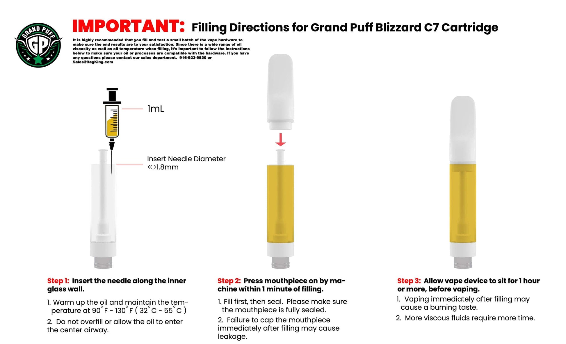 Grand Puff Blizzard Ceramic Cartridge