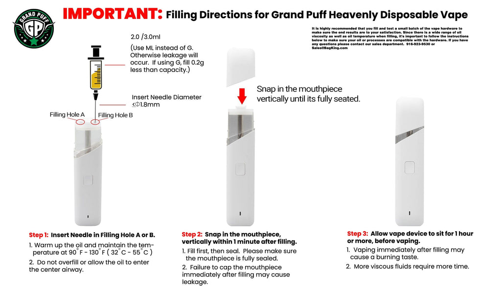 Grand Puff® Heavenly Disposable
