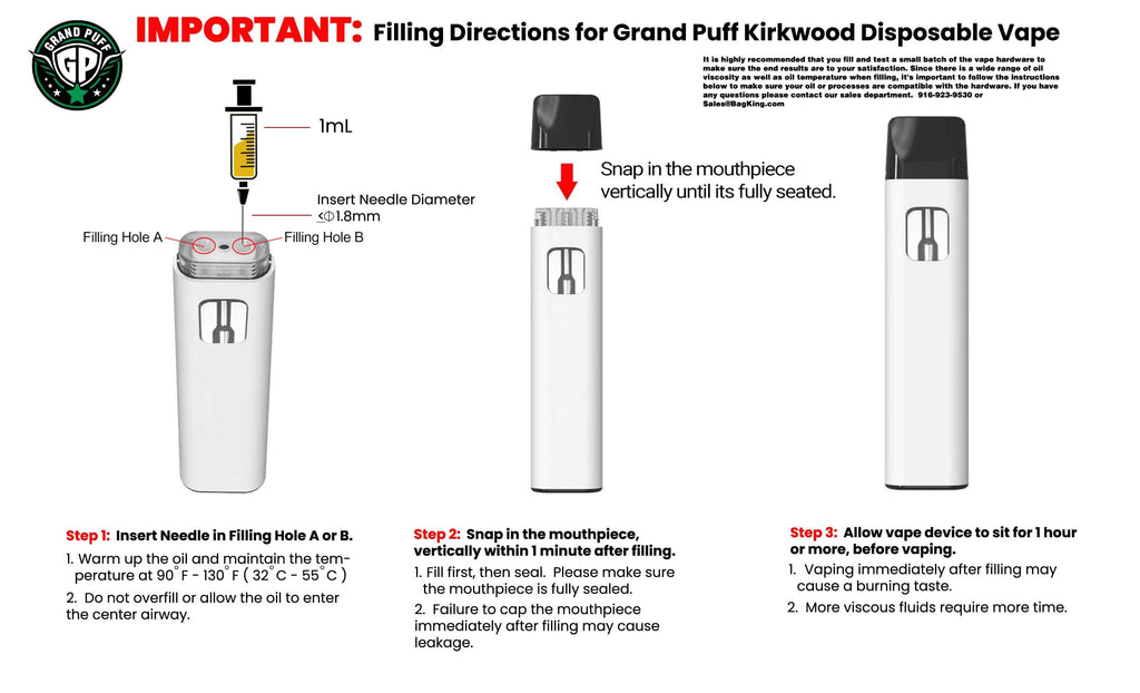 Grand Puff® Kirkwood Disposable