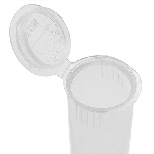 Grand Puff® Squeeze Pop Top Plastic Tube Clear w/ CA! Icon | 73 mm