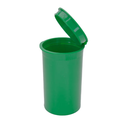 Green 19 Dram Pop Top Child-Resistant Bottles