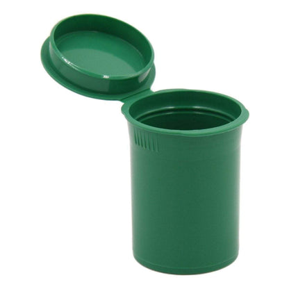 Green 8 dram Pop Top Child-Resistant Bottle