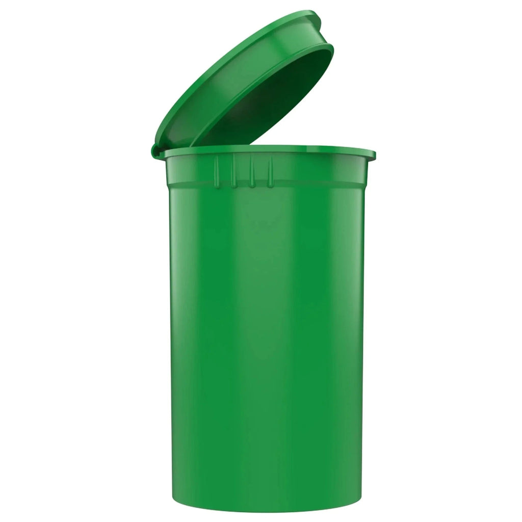 Green / Single Unit (Less Than Box Qty) Bag King Child-Resistant Pop Top Bottle | 19 dram