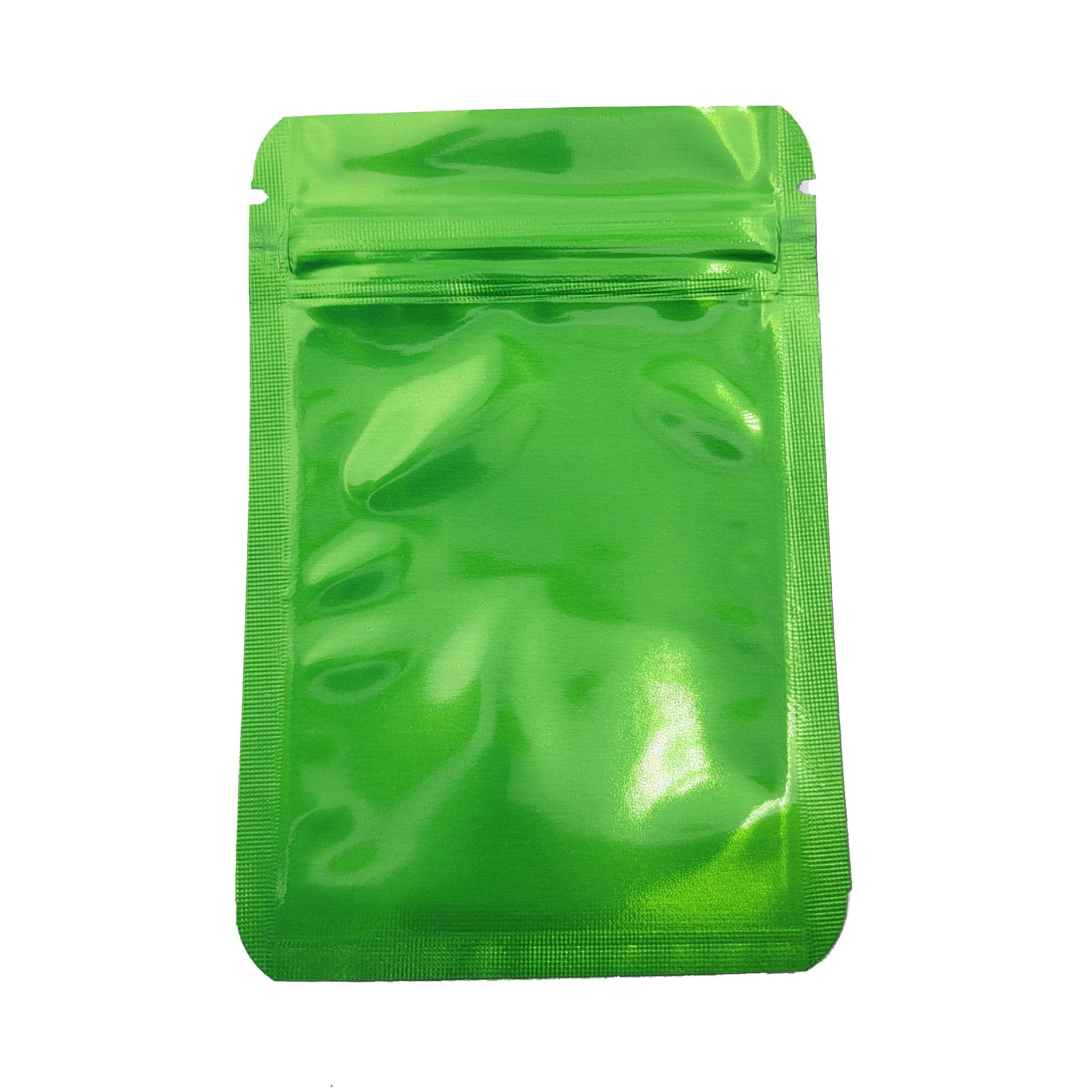 Green / Single Unit (Less Than Pack Qty) Shiny Series Smell Proof Bag (1 gram) 4.3" x 2.9"