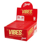 Hemp VIBES King Size Papers Box of 50 Books (33 Papers/Book)