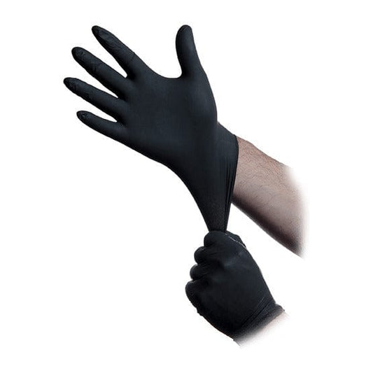 InTouch Gloves Black 5 mil Nitrile PF Exam - Latex Free