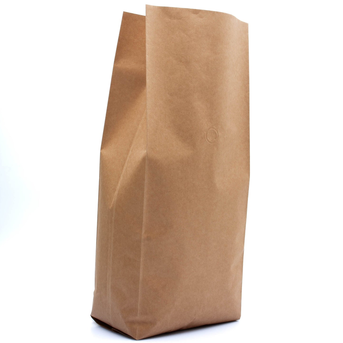 Kraft / Single Unit (Less Than Case Qty) Bag King 5 lb. Side Gusset Coffee Bag with Degassing Valve