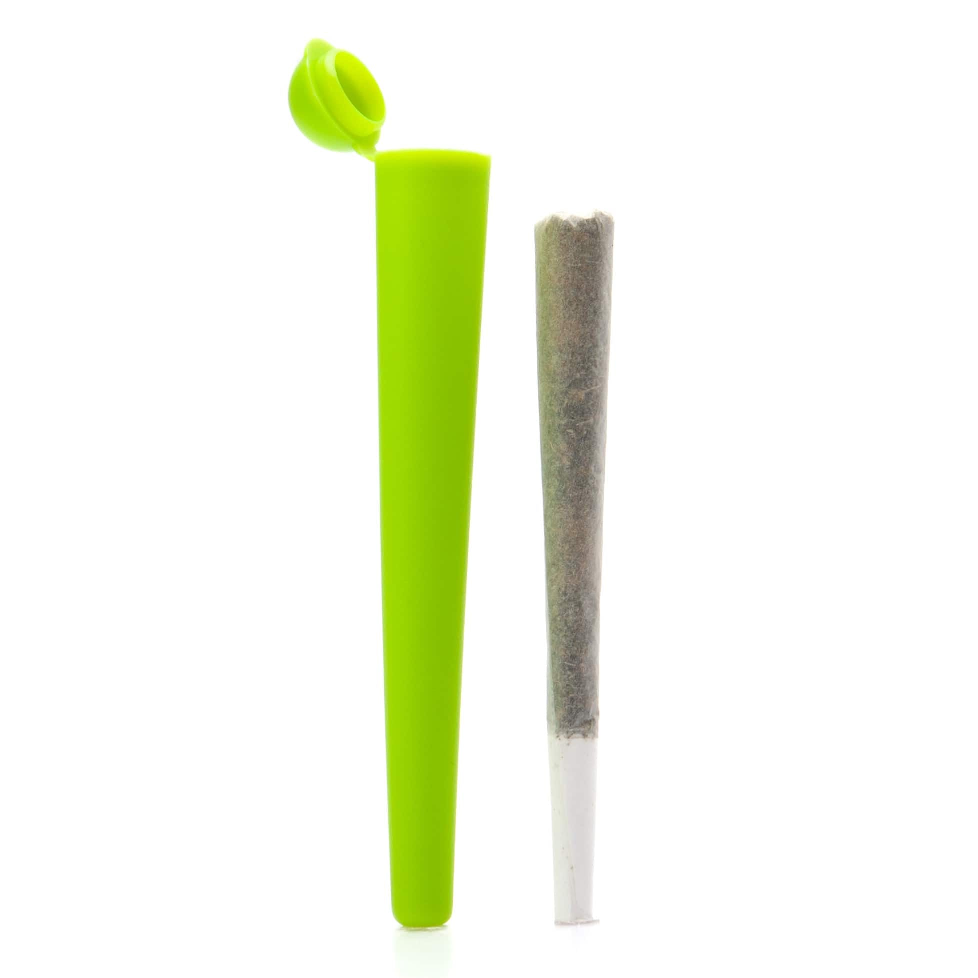 Lime Green / Box of 100 (Bulk Discount Pricing) Tapered Push Top Tube