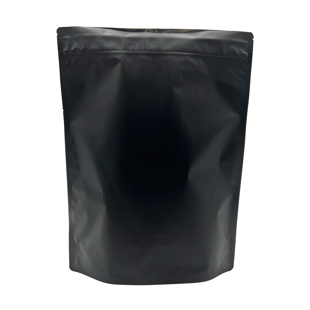Matte Black Bag King Child-Resistant Opaque Mylar Bag | 1 lb