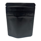 Matte Black / Single Unit (Less Than Box Qty) Bag King Child-Resistant Opaque Wide Mouth Mylar Bag Clear Gusset | 1/8 oz