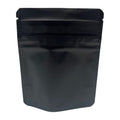 Matte Black / Single Unit (Less Than Box Qty) Bag King Child-Resistant Opaque Wide Mouth Mylar Bag Clear Gusset | 1/8 oz