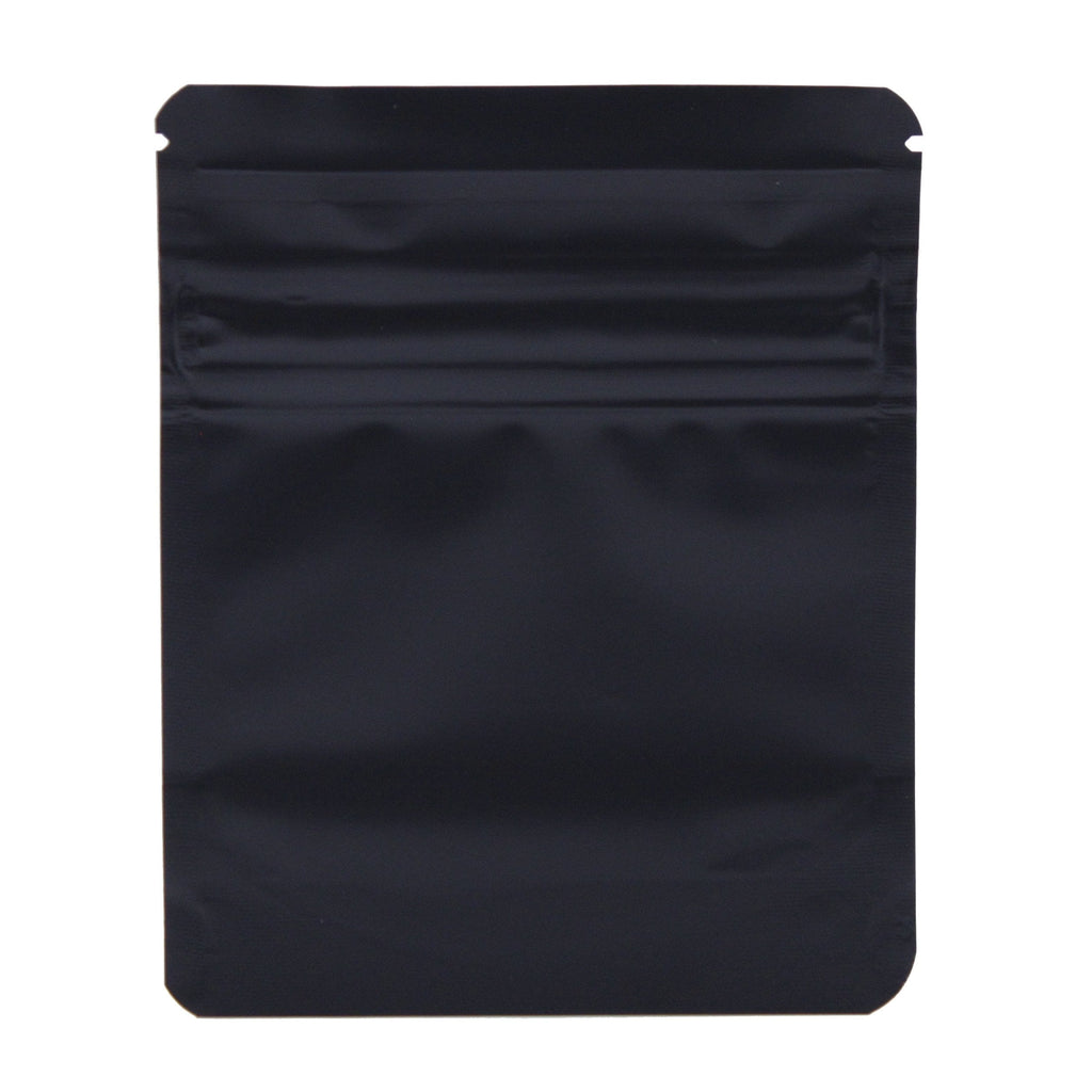 Matte Black / Single Unit (Less Than Pack Qty) Bag King Child-Resistant Clear Front Wide Mouth Mylar Bag | 1/8th oz