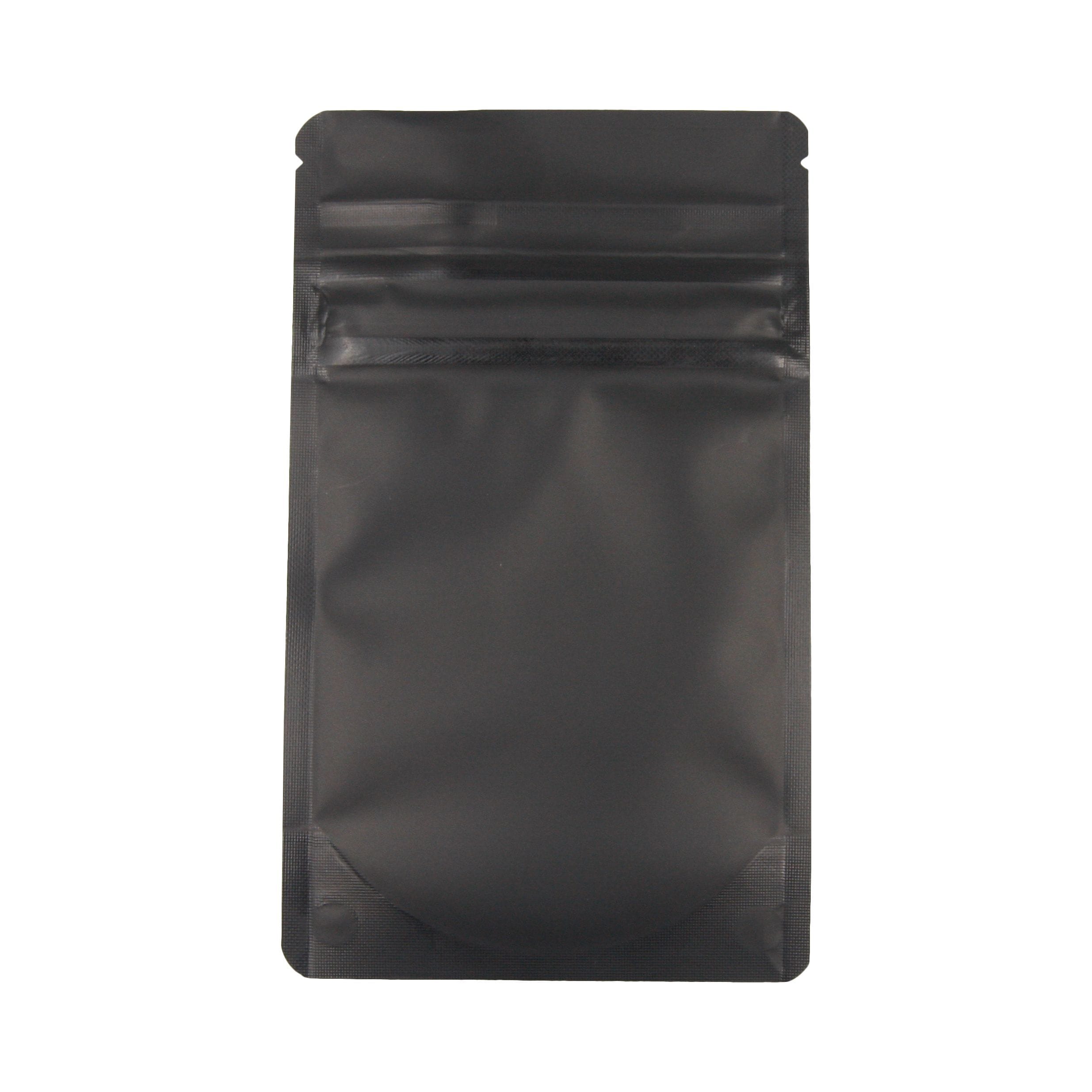 Matte Black / Single Unit (Less Than Pack Qty) Bag King Child-Resistant Opaque Mylar Bag (1/8th oz)
