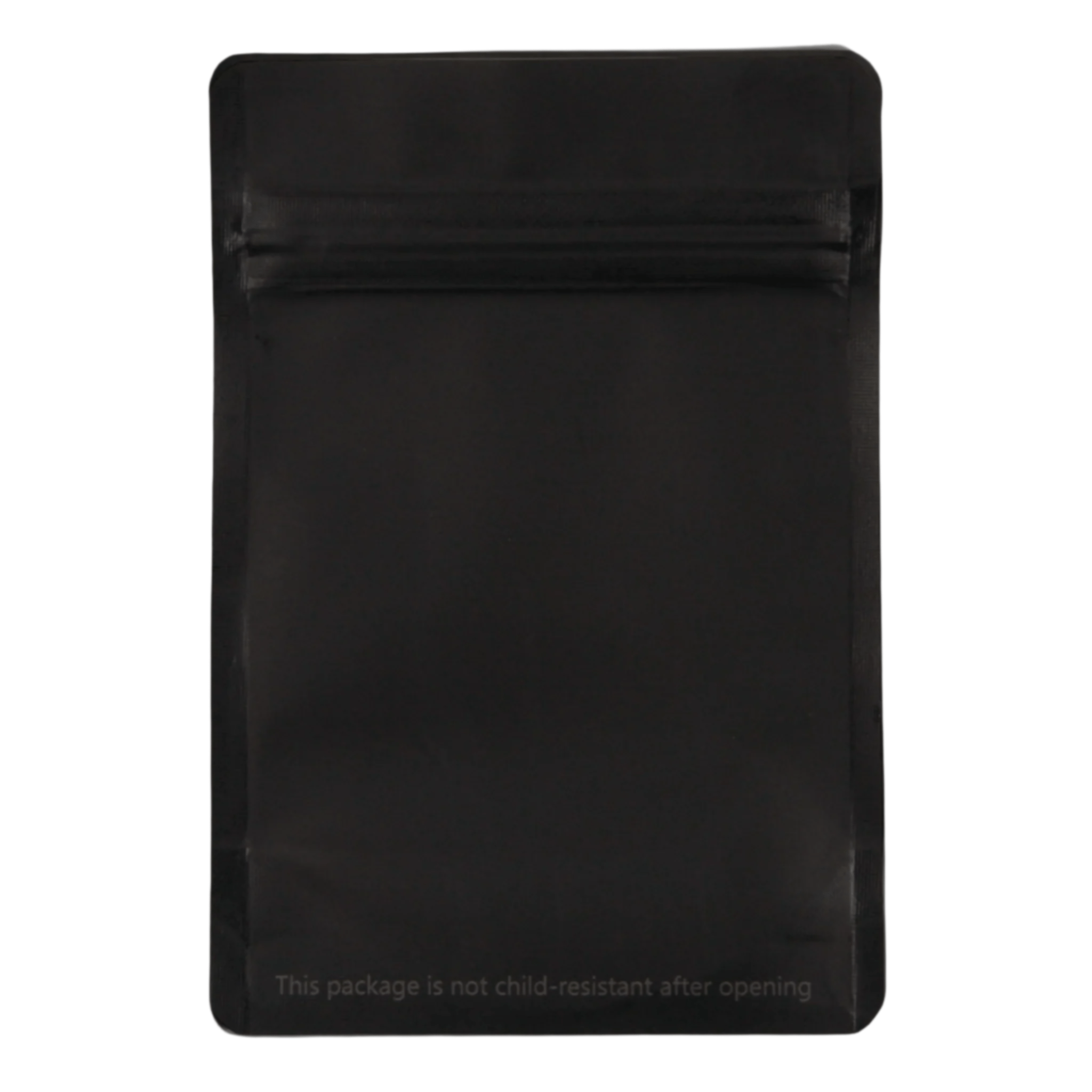 Matte Black / Single Unit (Less Than Pack Qty) Bag King Clear Front Mylar Bag | 1/8 oz