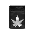 Matte Black / Single Unit (Less Than Pack Qty) Bag King Clear Leaf Mylar Bag (1 gram)