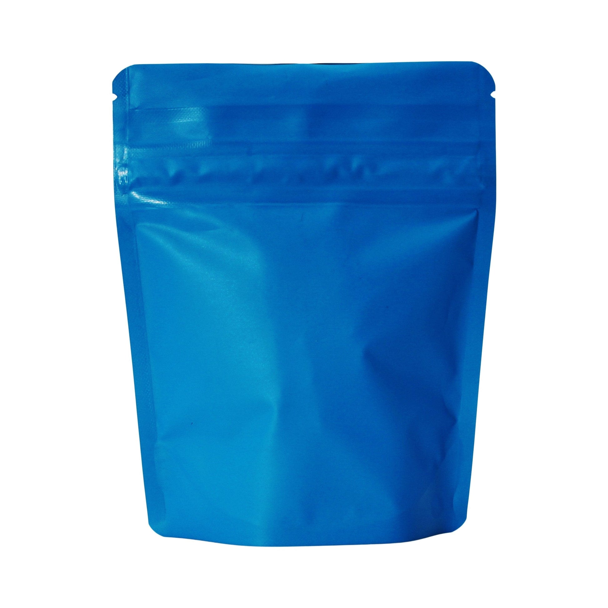 Matte Blue / Single Unit Bag King Child-Resistant Opaque Wide Mouth Mylar Bag | 1/4 oz