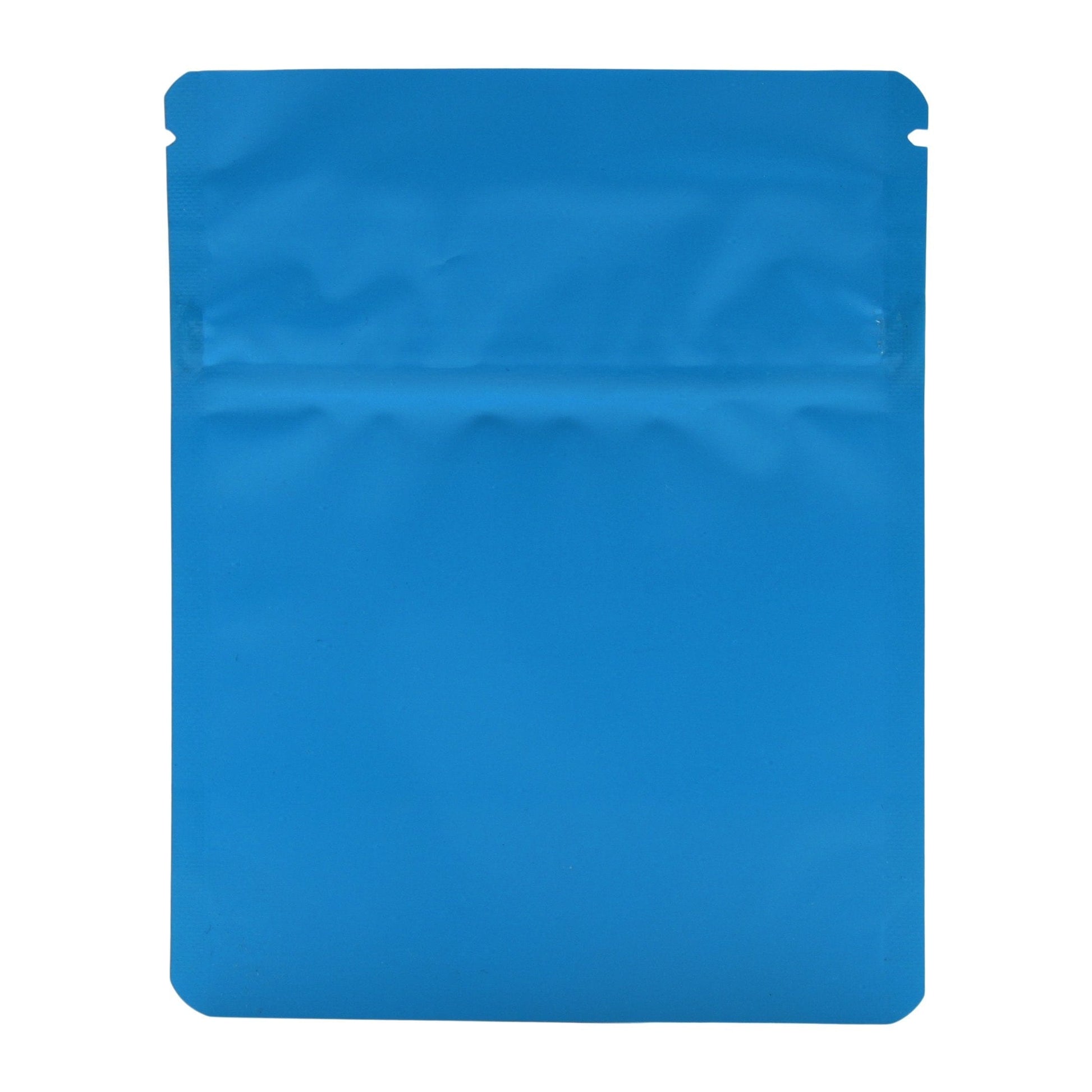 Matte Blue / Single Unit Bag King Child-Resistant Opaque Wide Mouth Mylar Bag | 1/8 oz