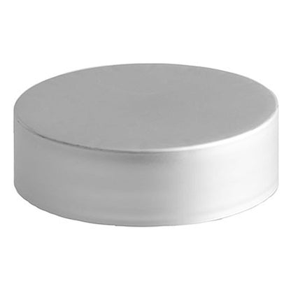 Matte eBottles Silver Child-Resistant Smooth-Sided PE-Lined Cap | 53 mm