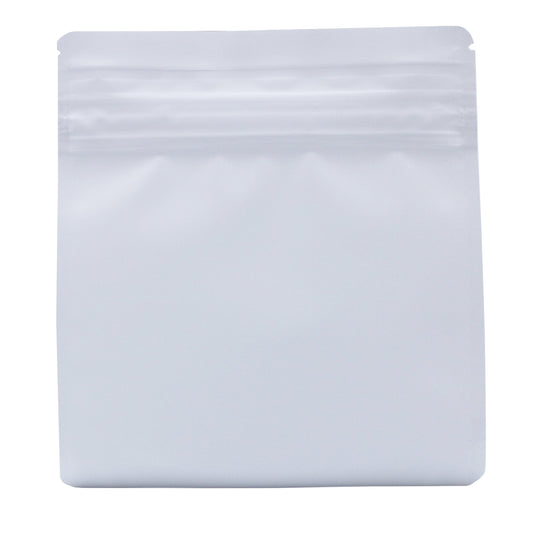 Matte White Bag King Child-Resistant Opaque Wide Mouth Mylar Bag | 1/2 oz
