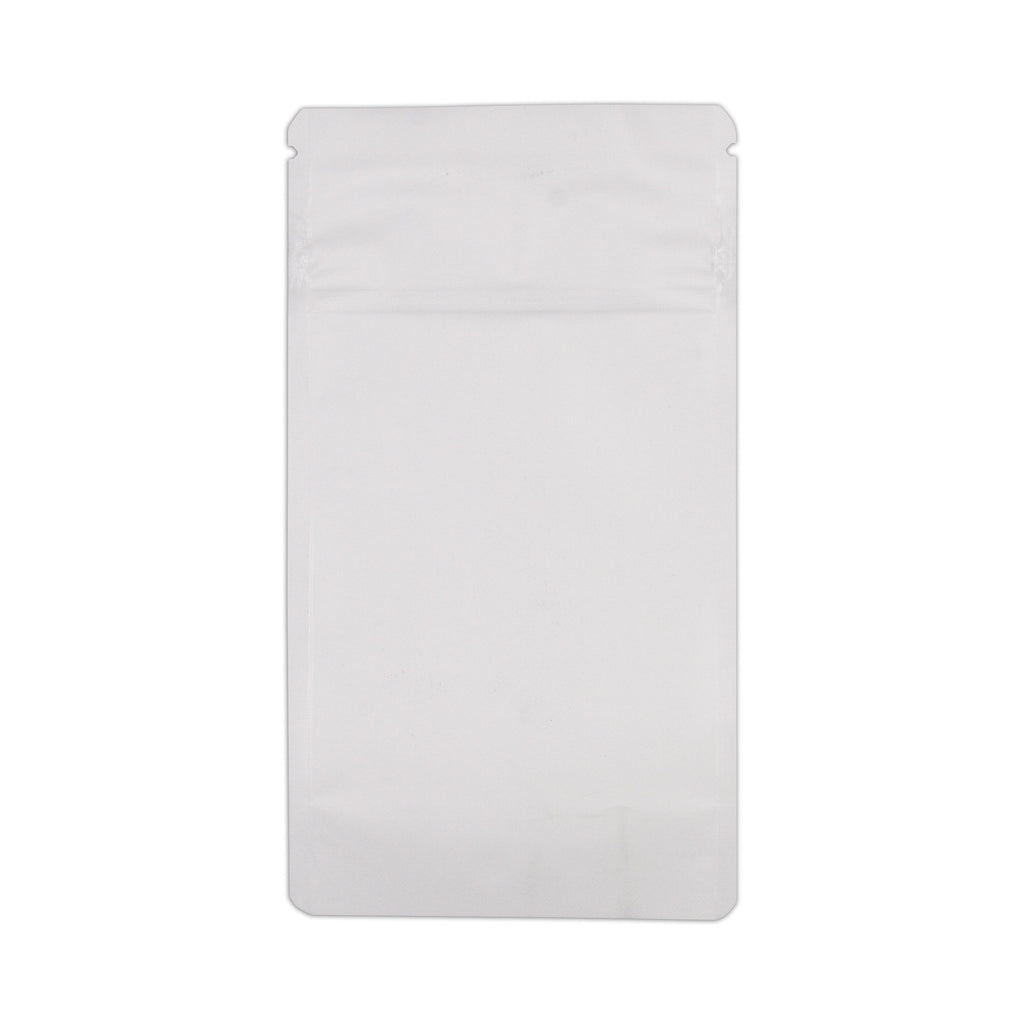 Matte White / Single Unit Bag King Child-Resistant Clear Front Mylar Bag | 1/4 oz
