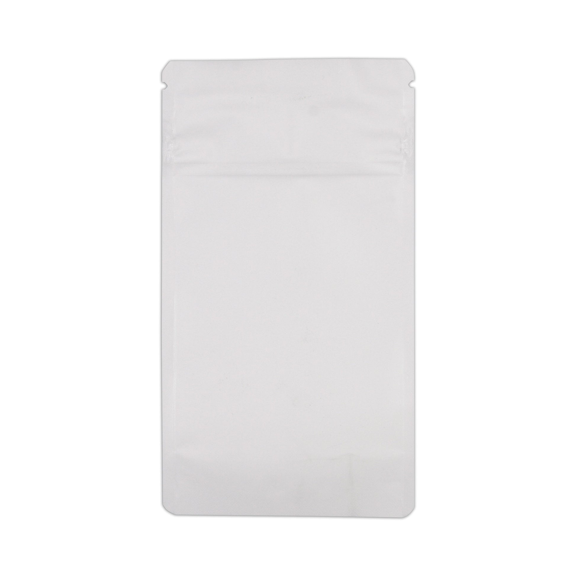 Matte White / Single Unit Bag King Child-Resistant Clear Front Mylar Bag | 1/4 oz