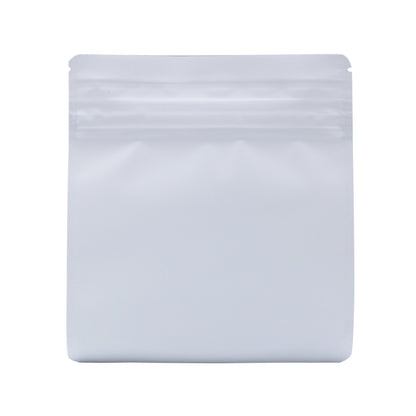 Matte White / Single Unit Bag King Child-Resistant Clear Front Wide Mouth Mylar Bag | 1/2 oz