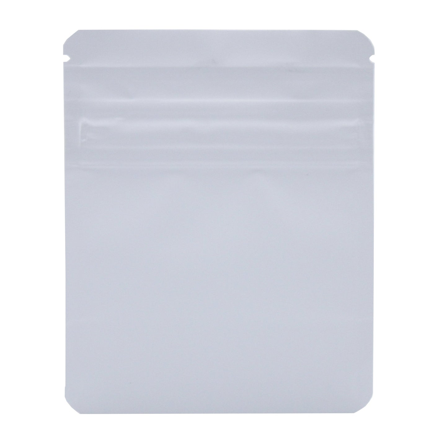 Matte White / Single Unit Bag King Child-Resistant Clear Front Wide Mouth Mylar Bag | 1/8th oz