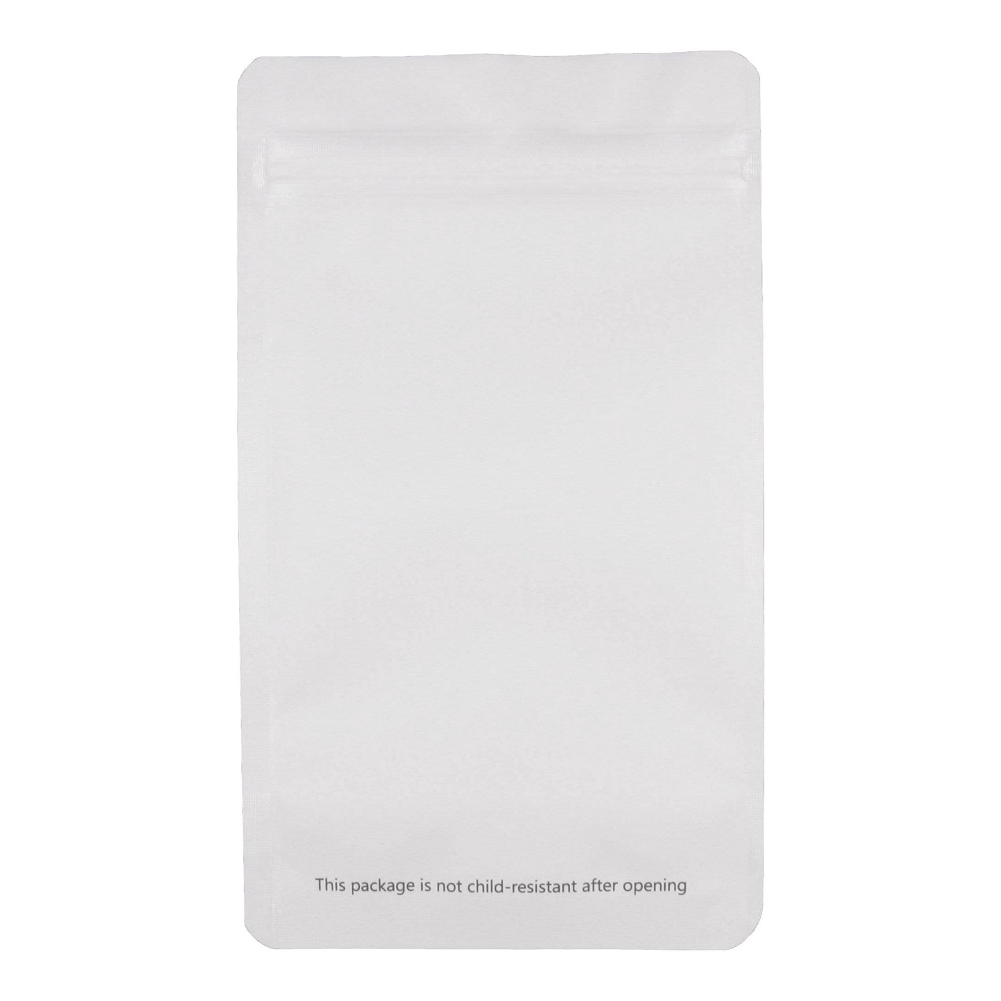 Matte White / Single Unit Bag King Clear Front Mylar Bag (1/4th oz)