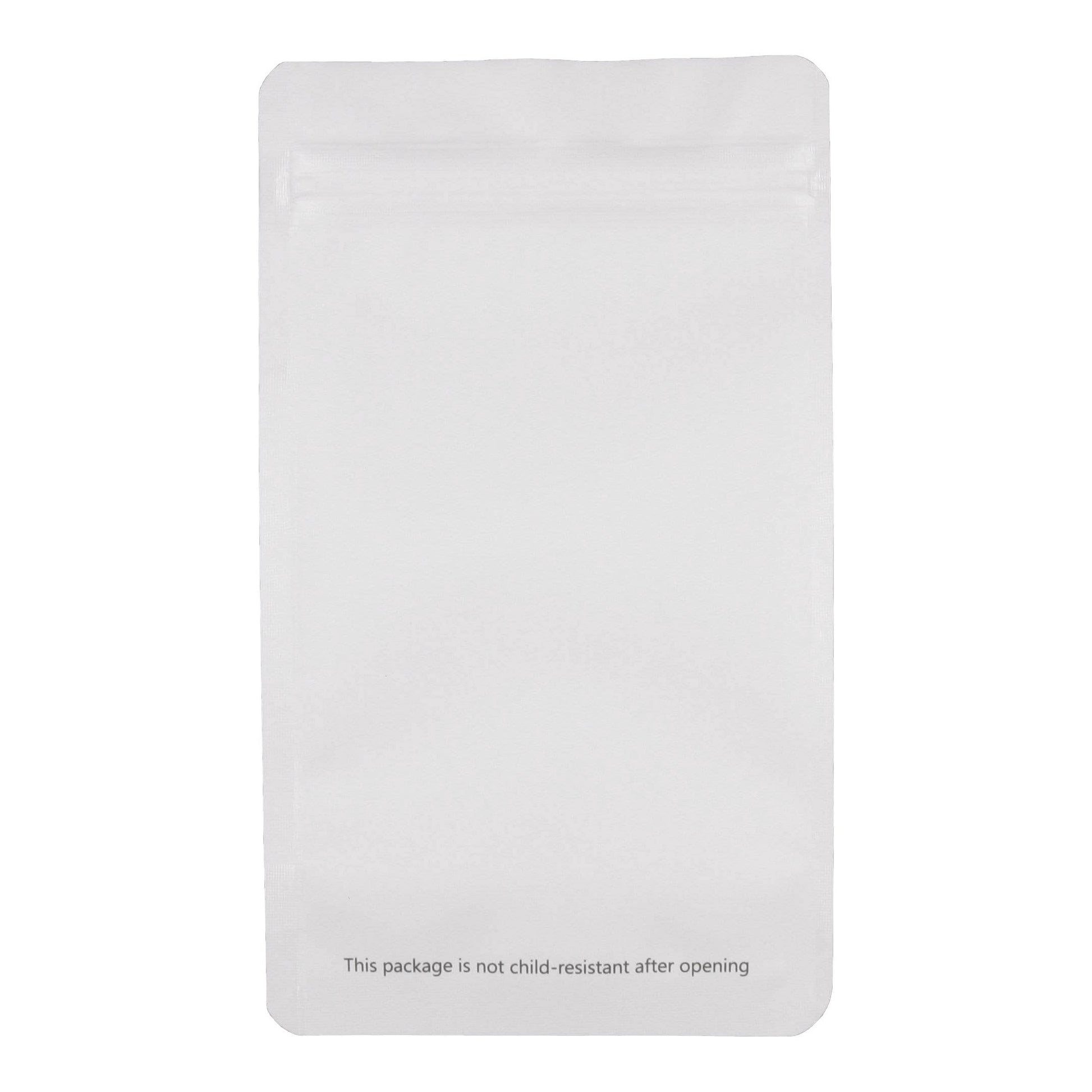 Matte White / Single Unit Bag King Clear Front Mylar Bag (1/4th oz)