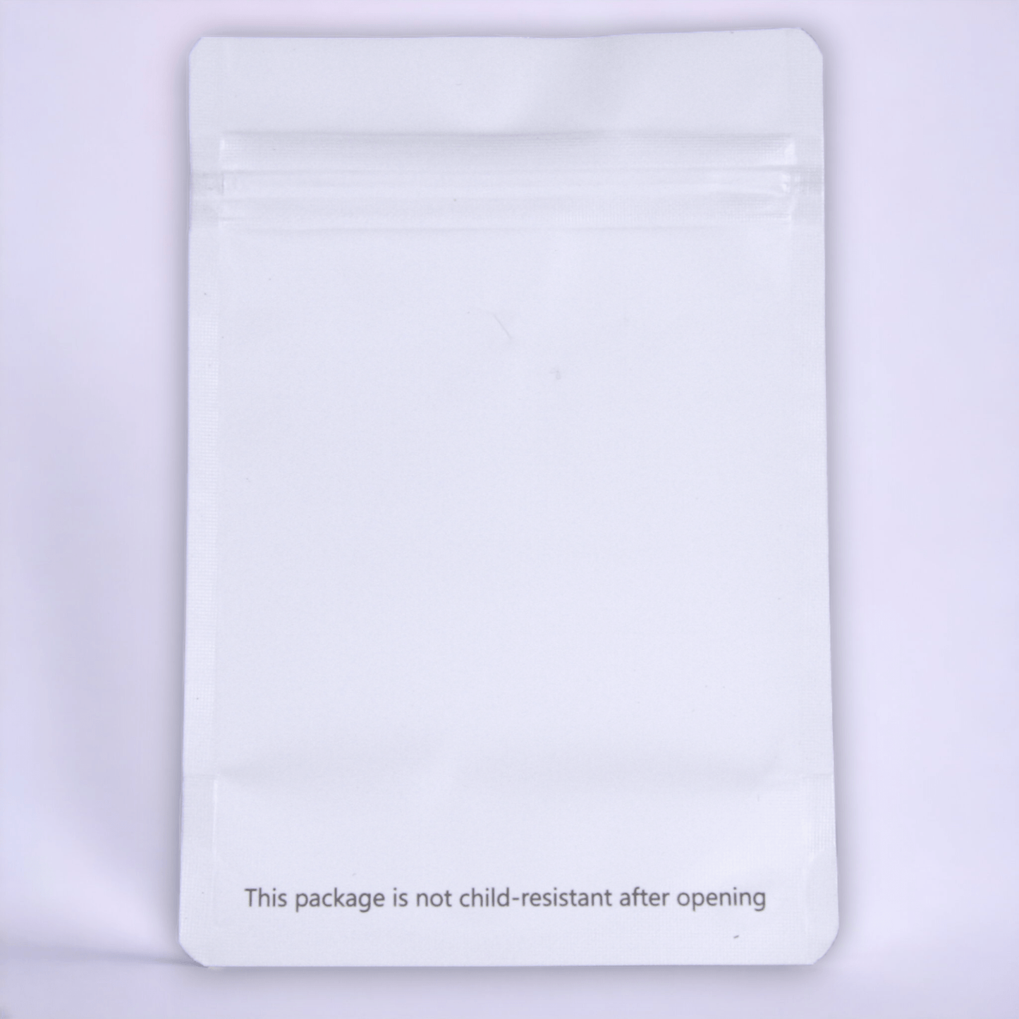 Matte White / Single Unit Bag King Clear Front Mylar Bag | 1/8 oz