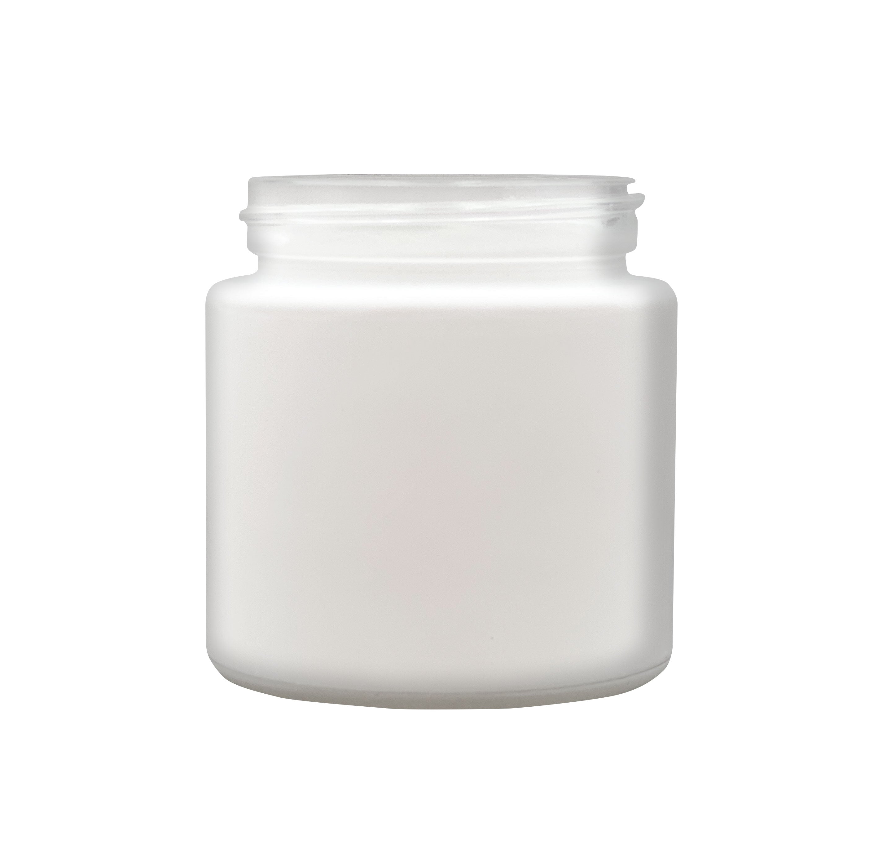 Matte White / Single Unit (Less Than Box Qty) eBottles Frosted Glass Child-Resistant Straight Sided Jar | 30 dram