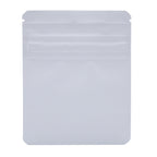 Matte White / Single Unit (Less Than Pack Qty) Bag King Child-Resistant Clear Front Wide Mouth Mylar Bag | 1/8th oz
