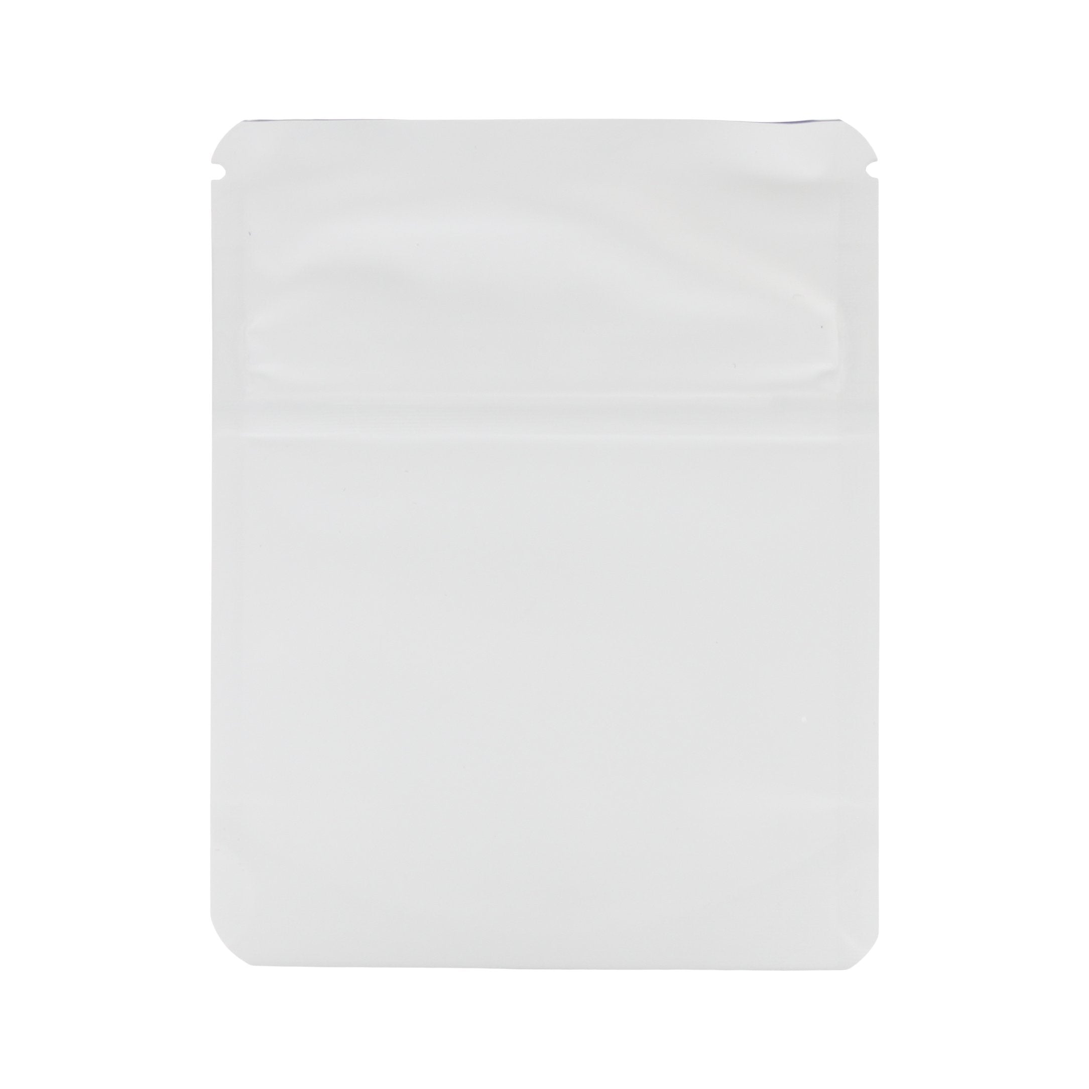 Matte White / Single Unit (Less Than Pack Qty) Bag King Child-Resistant Opaque Mylar Bag | 1 gram