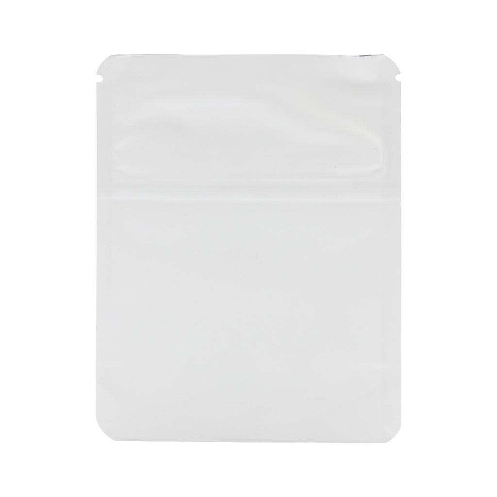 Matte White / Single Unit (Less Than Pack Qty) Bag King Child-Resistant Opaque Mylar Bag | 1 gram