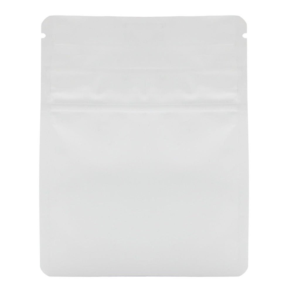 Matte White / Single Unit (Less Than Pack Qty) Bag King Child-Resistant Opaque Wide Mouth Mylar Bag | 1/8 oz