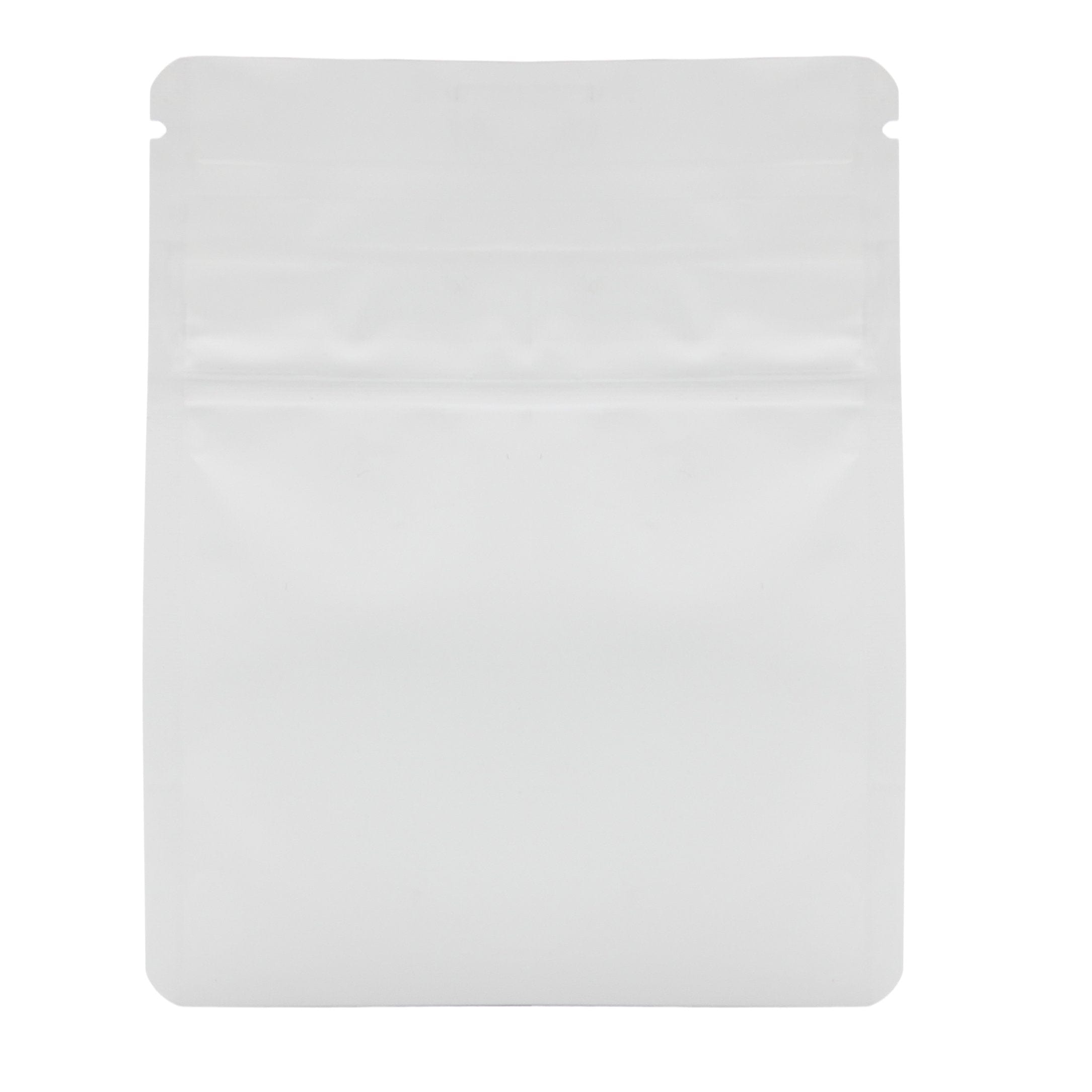 Matte White / Single Unit (Less Than Pack Qty) Bag King Child-Resistant Opaque Wide Mouth Mylar Bag | 1/8 oz