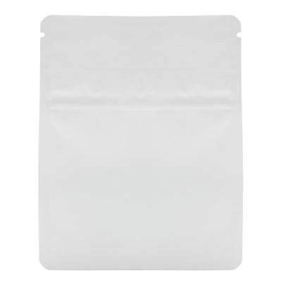 Matte White / Single Unit (Less Than Pack Qty) Bag King Child-Resistant Opaque Wide Mouth Mylar Bag | 1/8 oz
