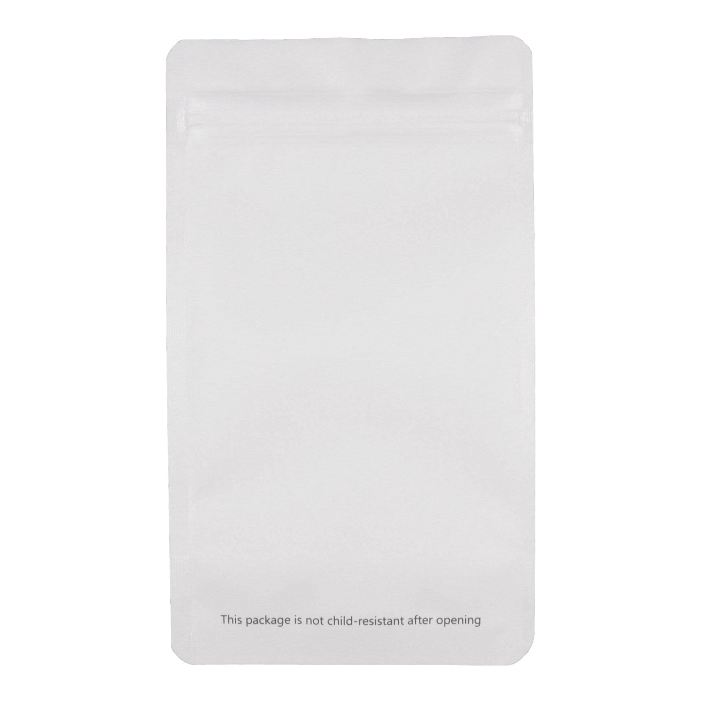 Matte White / Single Unit (Less Than Pack Qty) Bag King Clear Front Mylar Bag (1/4th oz)
