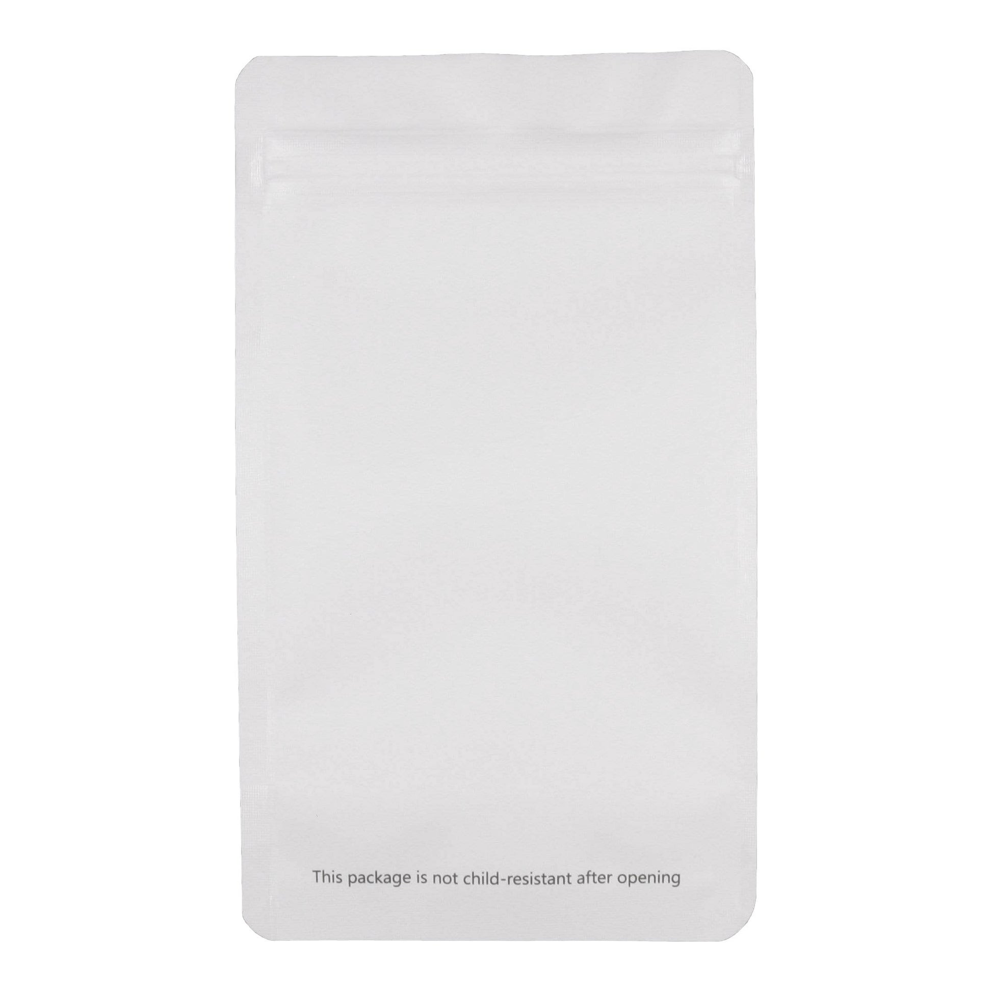 Matte White / Single Unit (Less Than Pack Qty) Bag King Clear Front Mylar Bag (1/4th oz)