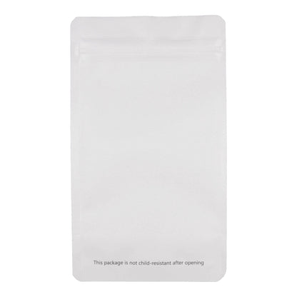 Matte White / Single Unit (Less Than Pack Qty) Bag King Clear Front Mylar Bag (1/4th oz)