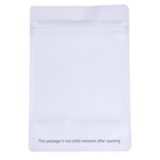 Matte White / Single Unit (Less Than Pack Qty) Bag King Clear Front Mylar Bag | 1/8 oz