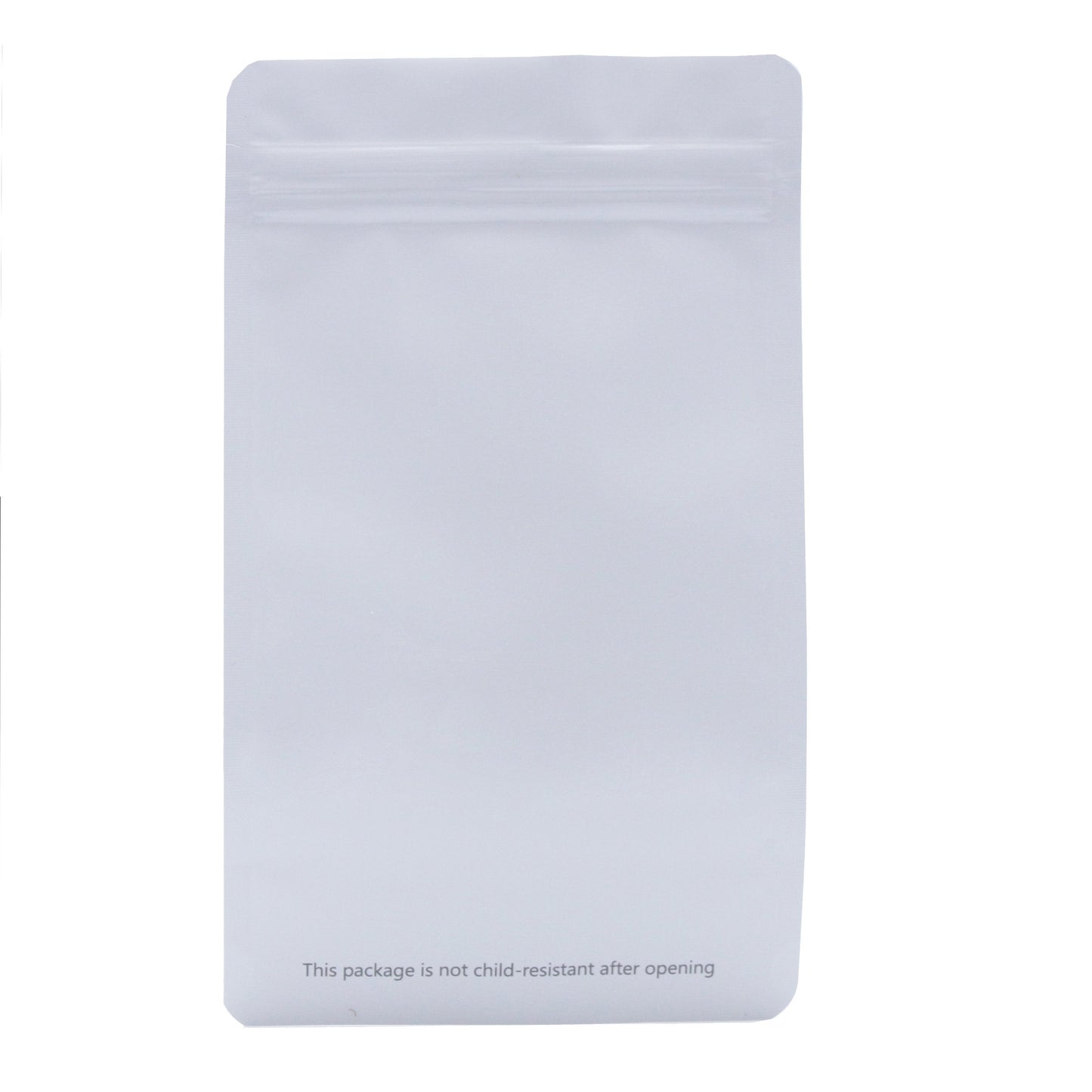 Matte White / Single Unit (Less Than Pack Qty) Bag King Opaque Mylar Bag (1/4th oz)